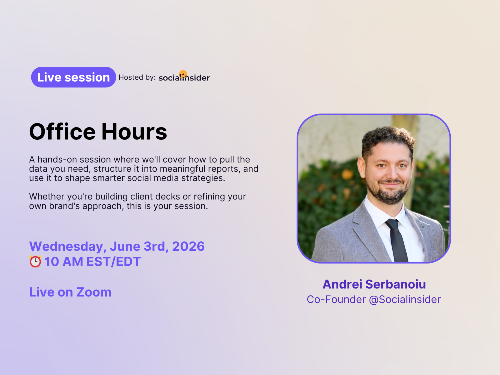 Office hours live session